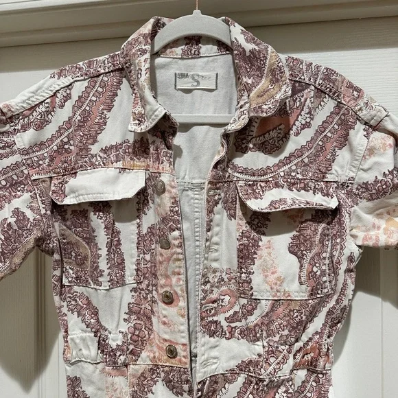 Free people We The Free Marci Printed Paisley Coverall Jumpsuit - Picture 8 of 9